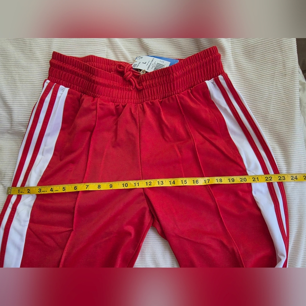 Adidas Women’s Original Adibreak Better Scarlet Red WhiteTrack Pants - Picture 6 of 15